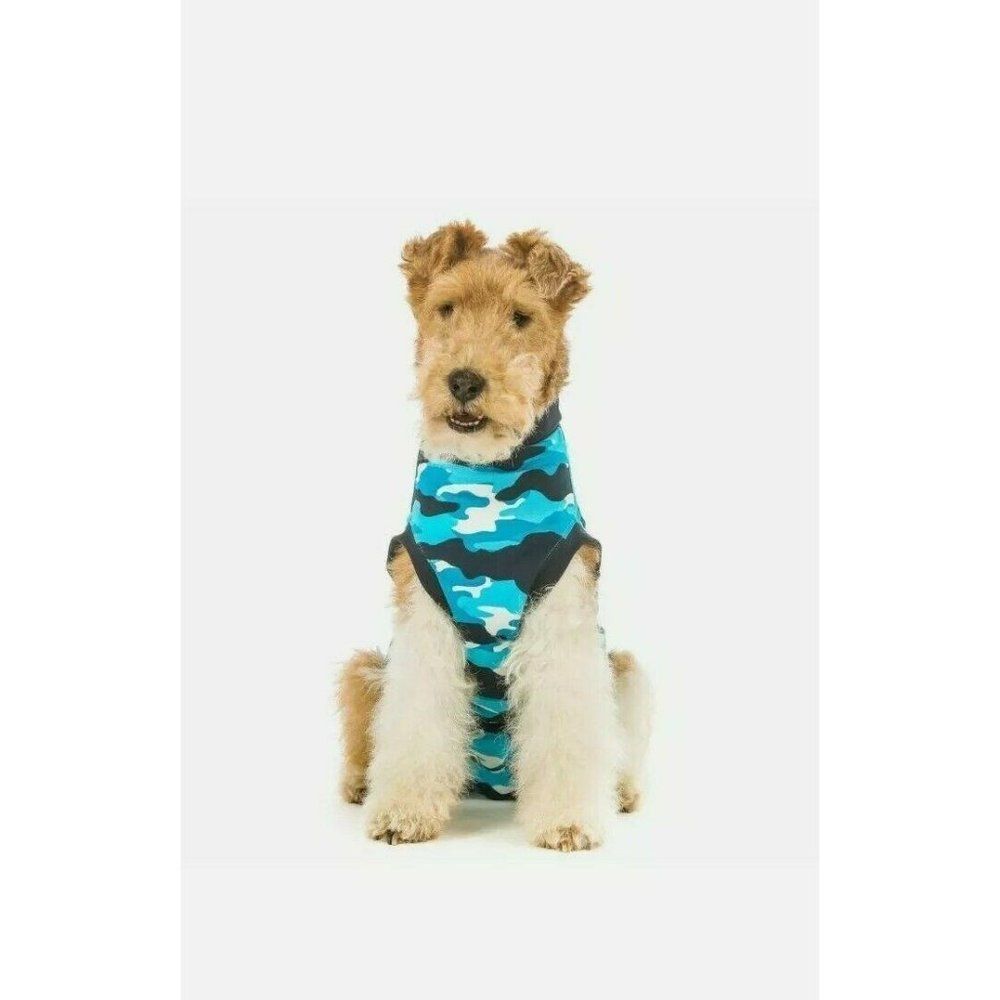 Suitical Recovery Suit for Dogs, Blue Camo, XX-L - Picture 2 of 6